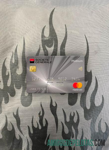 Sérvia Societe Generale Bank Platinum Mastercard Photolook Front amostra
